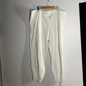 BP X Nordstrom white joggers with pockets size2X